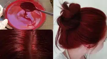 السر الذهبي صبغ الشعر بالكركديه للحصول الأحمر الناري دون أضرار