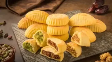 طريقة عمل معمول التمر الفاخر بالسميد بدون سكر وصفة سهلة بقوام هش وطعم لا يقاوم 1