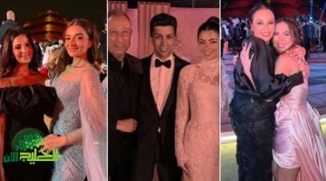 حفل زفاف ليلى أحمد زاهر وهشام جمال . ليلة ساحرة تجمع نجوم الفن 7