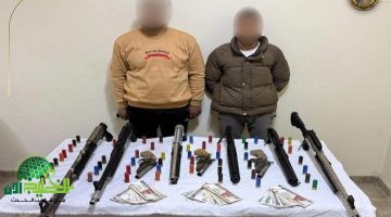 ضبط عاطلين بتهمة الاتجار في الأسلحة النارية غير المرخصة في بني سويف