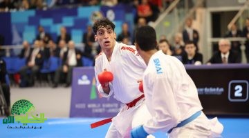 محمد الجعفري يتأهل إلى نهائي الدوري العالمي للكراتيه في القاهرة1