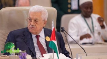 عباس يدعو لوقف حرب غزة في القمة العربية1