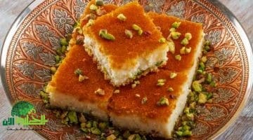 بسبوسة بالقشطة على الطريقة المصرية. وصفة فاخرة بطعم لا يقاوم